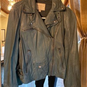 Lucky brand leather moto jacket